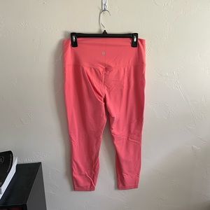 Full Length Neon Pink Lululemon Leggings